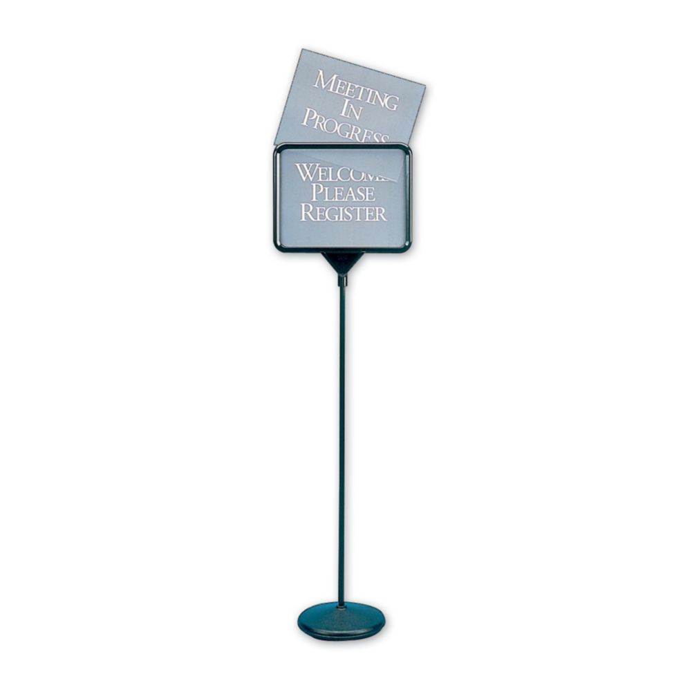 Acco Quartet Sign(Ware) Pedestal Sign W/ 12 Different Message Posters