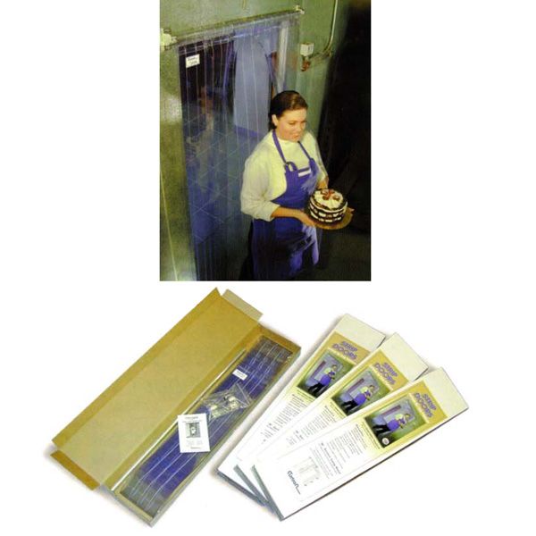 Polar Reinforced Strip Door Curtain w/ 8 Strips, 40 x 86