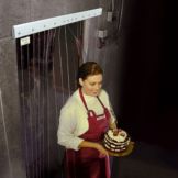 Strip Door Curtain w/ 8" Strips, 34" x 80"