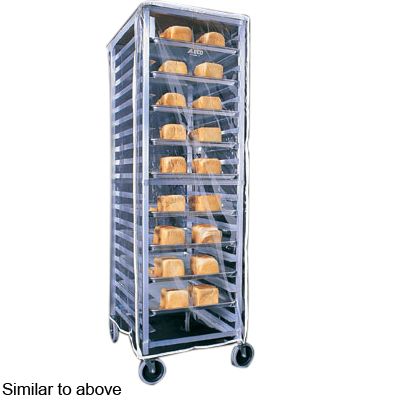 Clear Zipper Pan Rack Cover, 23 x 28 x 64