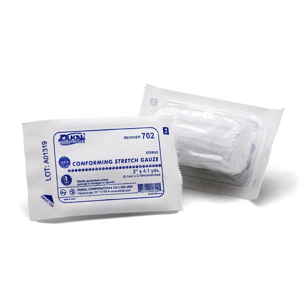 Afassco&reg; 4 Yds Stretch Gauze Roll Bandage