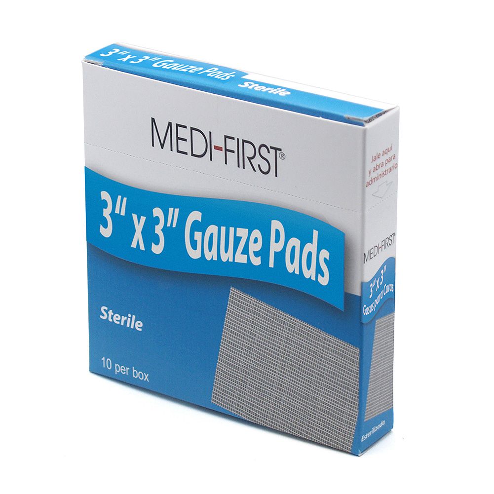Afassco&reg; 3" x 3" Sterile Gauze Pads, Box of 10