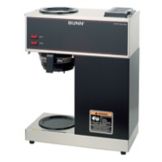 BUNN&reg; Black Pourover 12-Cup Coffee Brewer with 2 Warmers