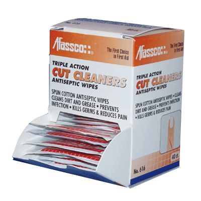 Afassco&reg; Cut Cleaners Antiseptic Wipes