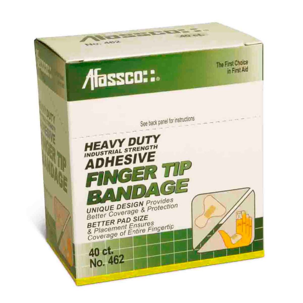 Afassco&reg; Coarse Woven Adhesive Fingertip Bandages