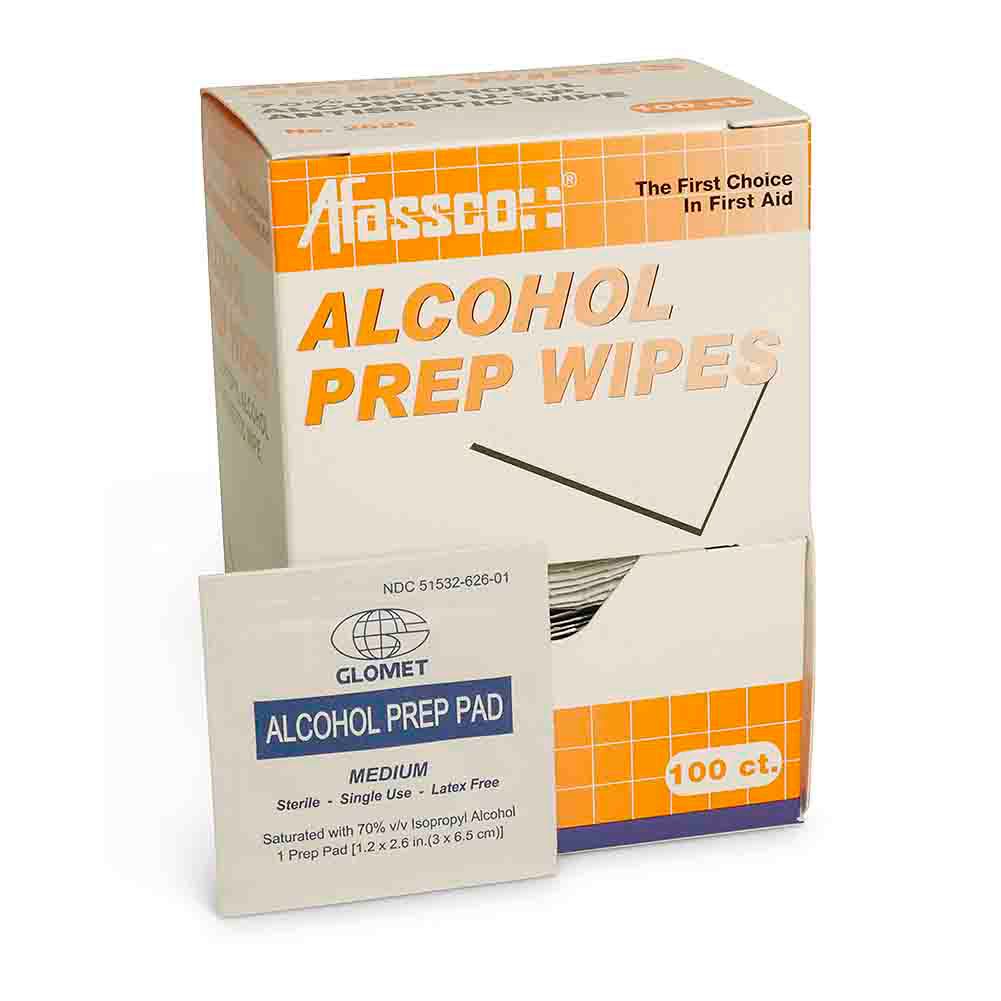 Afassco&reg; Alcohol Wipes, Box of 24
