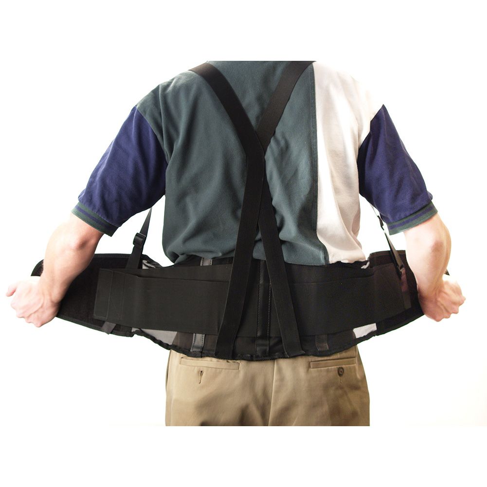 Afassco&reg; Large Black Elastic Size 34-40 Back Belt