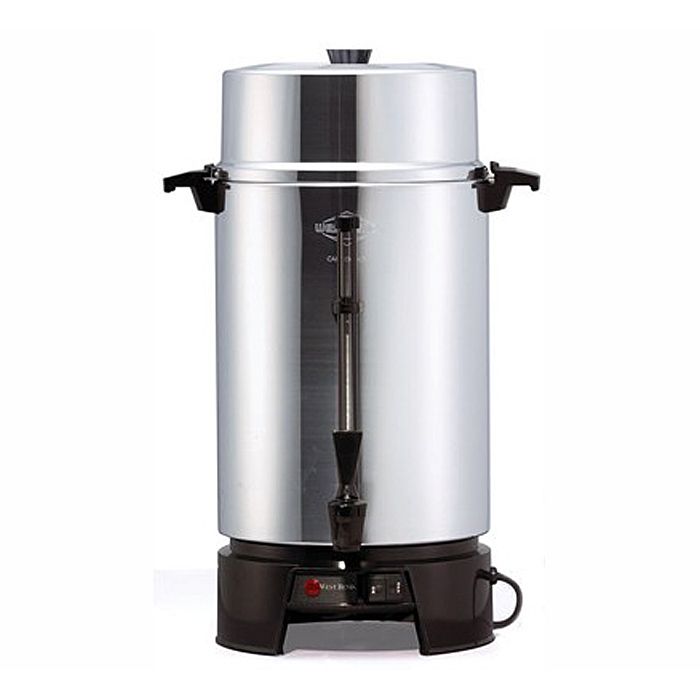 Polished West Bend Percolator, 40-100 Cup