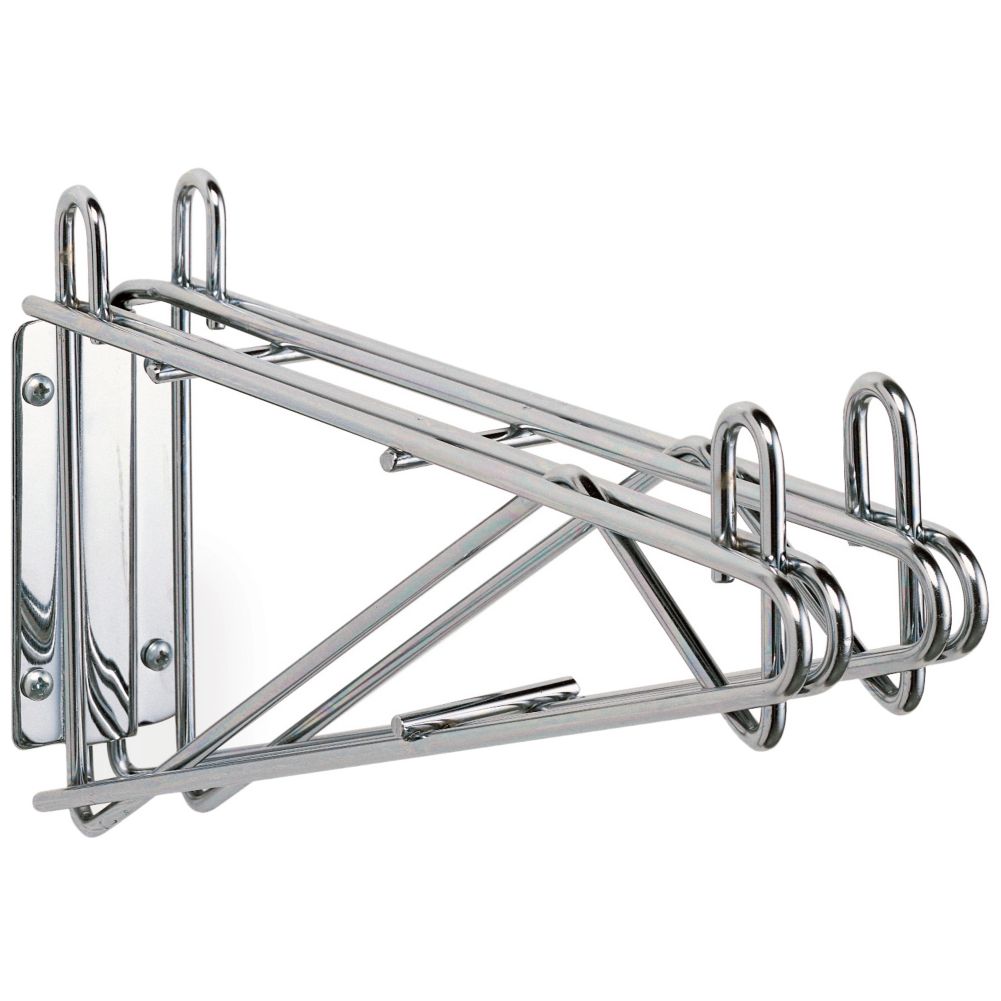 Metro&reg; Super Erecta&reg; Wall Mount 18" Chrome Shelf Supports