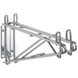 Metro&reg; Super Erecta&reg; Wall Mount 18" Chrome Shelf Supports