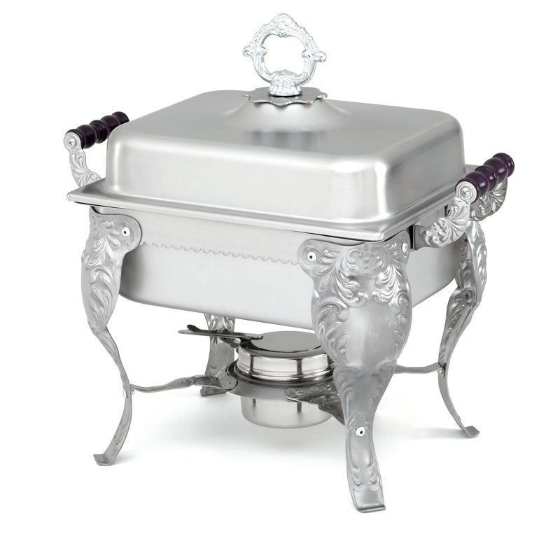 Royal Crest Half Size Satin Finish S/S Complete Chafer, 4.1 Qt