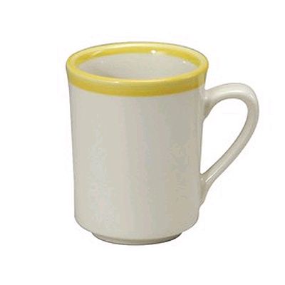 Oneida Rego Jubilee Canary Yellow 8 oz Cafe Mug