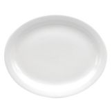 Oneida Delco Atlantic Cream White Narrow Rim 9&frac12;" Oval Platter