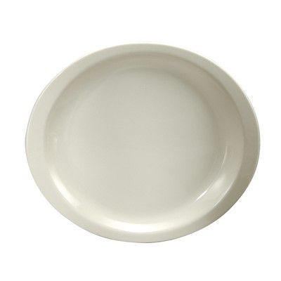 Buffalo Conservo Undecorated Oval Platter, 11-1/8 x 10-1/8"