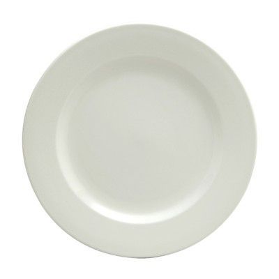 Oneida Delco Atlantic Cream White Rolled Edge Plate, 10&frac12;"