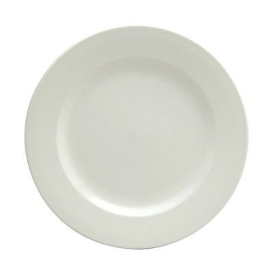 Oneida Delco Atlantic Cream White Rolled Edge Plate, 9-5/8"