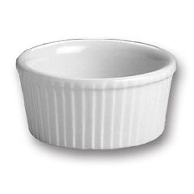 Hall&reg; China White 2.75 Oz. Fluted Ramekin