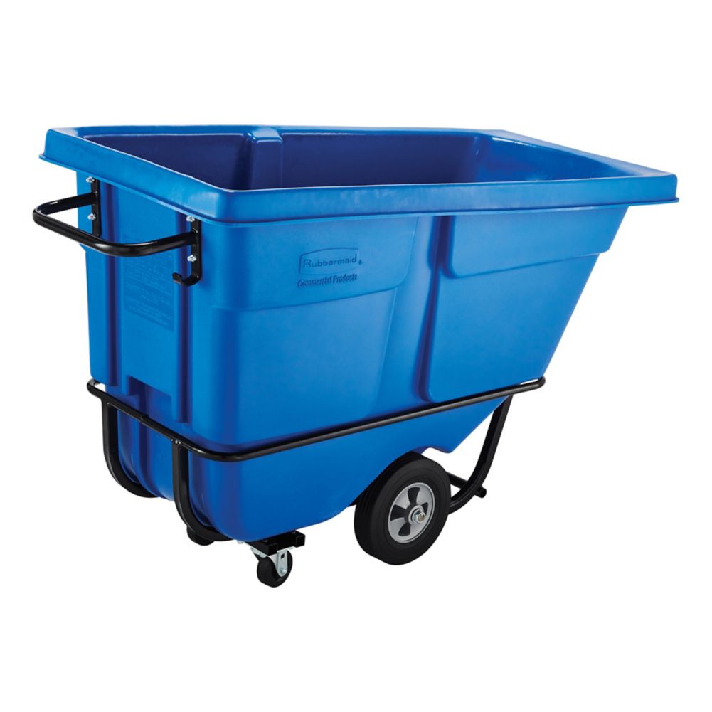 Rubbermaid Dark Blue Rotomolded Standard Duty 1/2 cu yd Tilt Truck