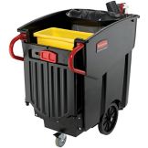 Rubbermaid Mega BRUTE&reg; Black 120 Gal Mobile Waste Collector