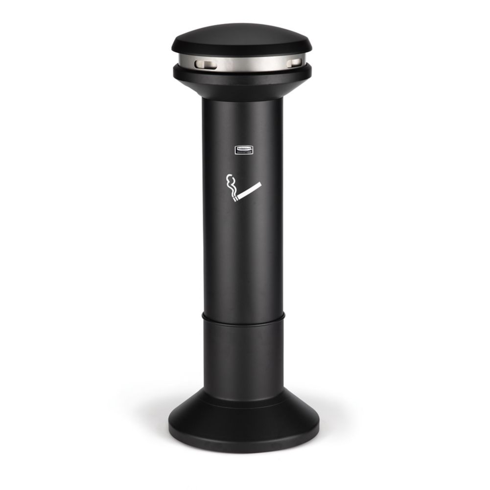 Rubbermaid Infinity&trade; Black High Capacity Smoking Receptacle