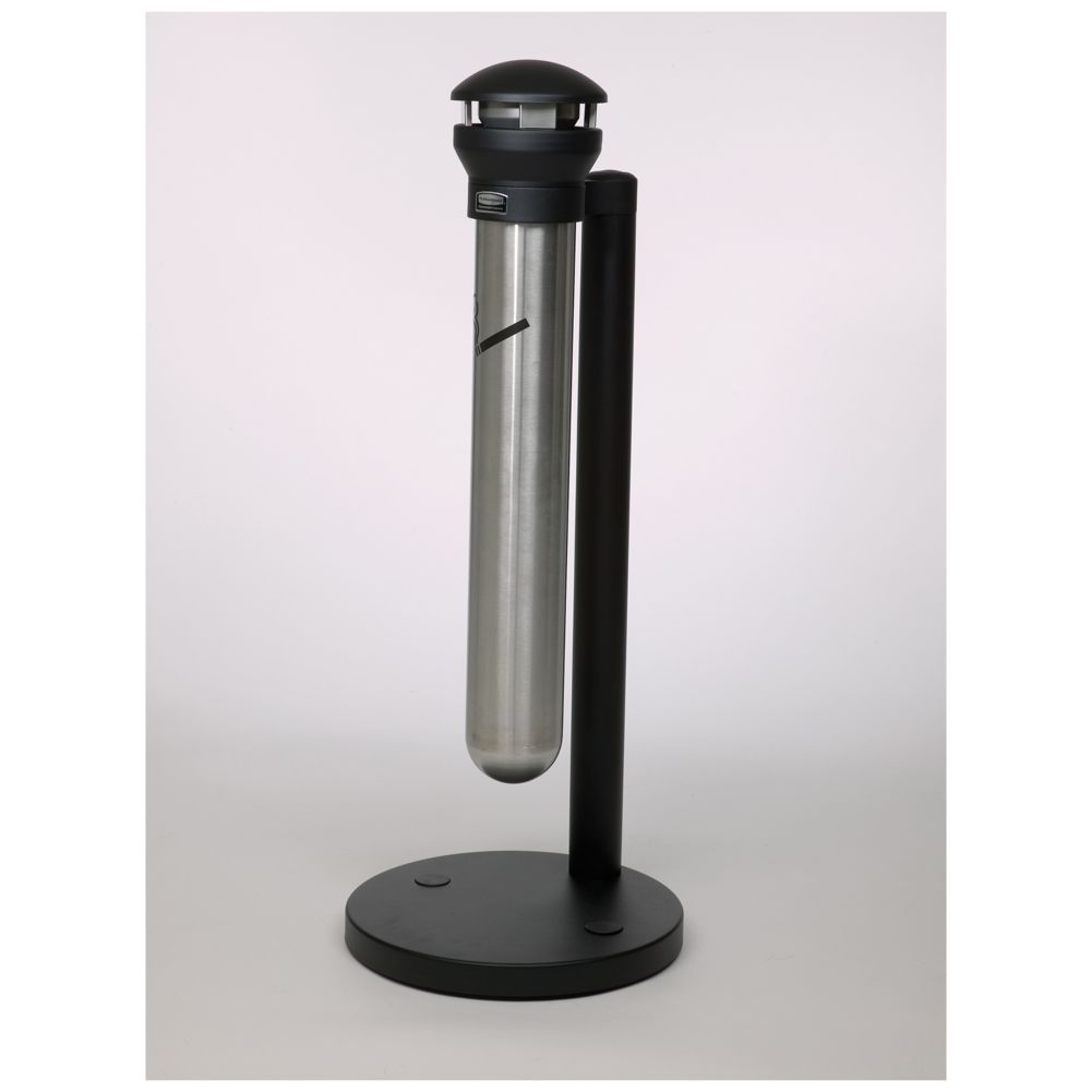 Rubbermaid Infinity&trade; S/S Base-Mount Smoking Receptacle