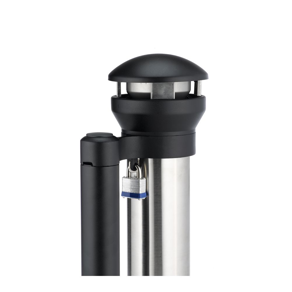 Rubbermaid Infinity&trade; S/S Base-Mount Smoking Receptacle