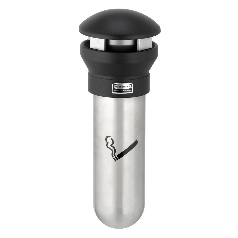 Rubbermaid Infinity&trade; S/S Wall-Mount Smoking Receptacle
