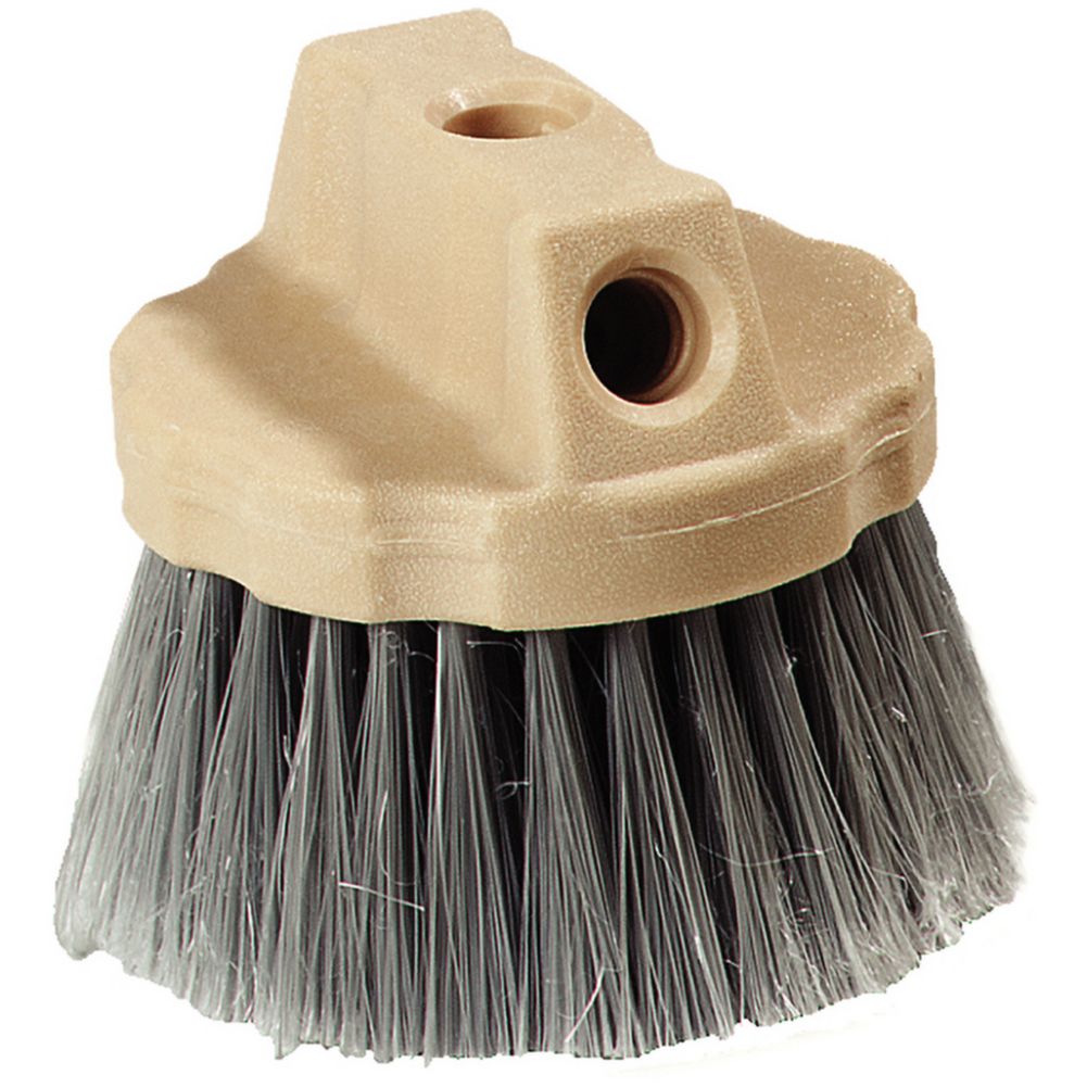 Carlisle Round Window Brush, Grey, 4-1/2" Diam