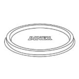 Dinex&reg; Classic&trade; Disposable Lid for Model DX1187 8 oz Bowl