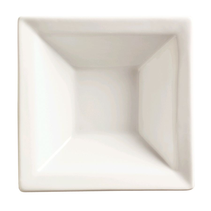 Slate Ultra Bright White 7 oz Square Fruit Bowl