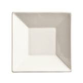 Slate Ultra Bright White 5" Square Saucer w/ Well Ring