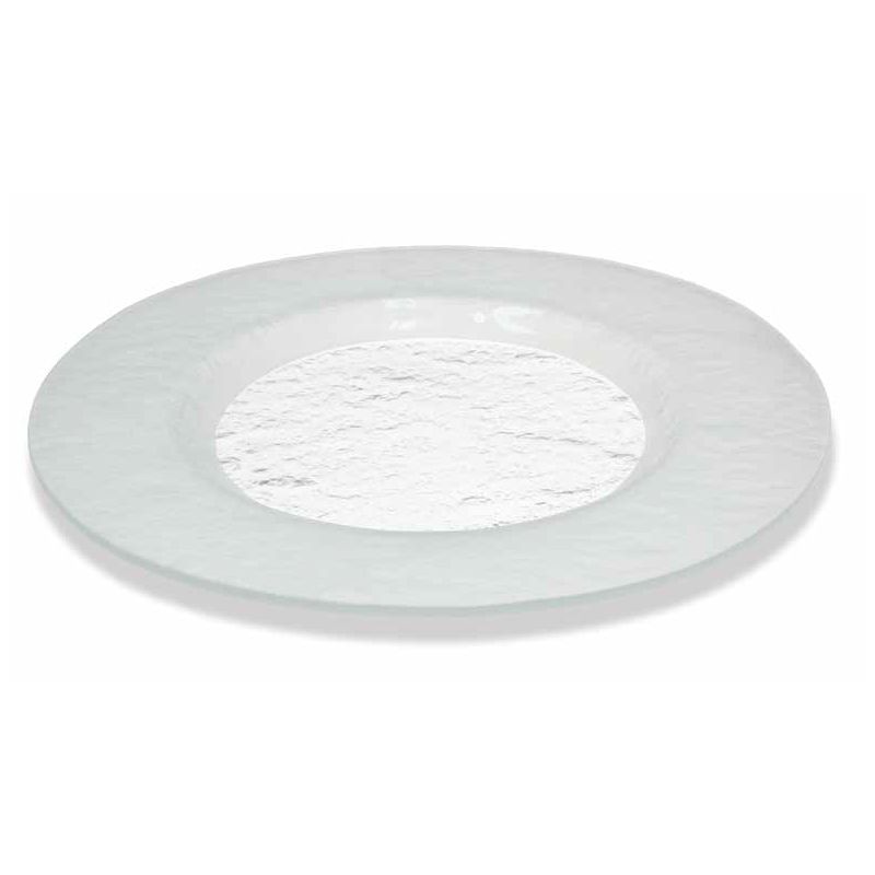 Plate, 13" Dia., Frosted Finis