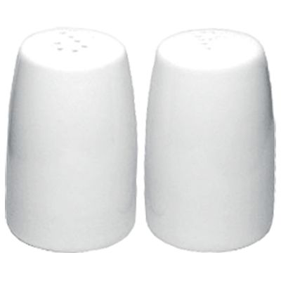 Itnl Tableware EuropeanWhite Salt & Pepper Shaker, 3&frac12;"
