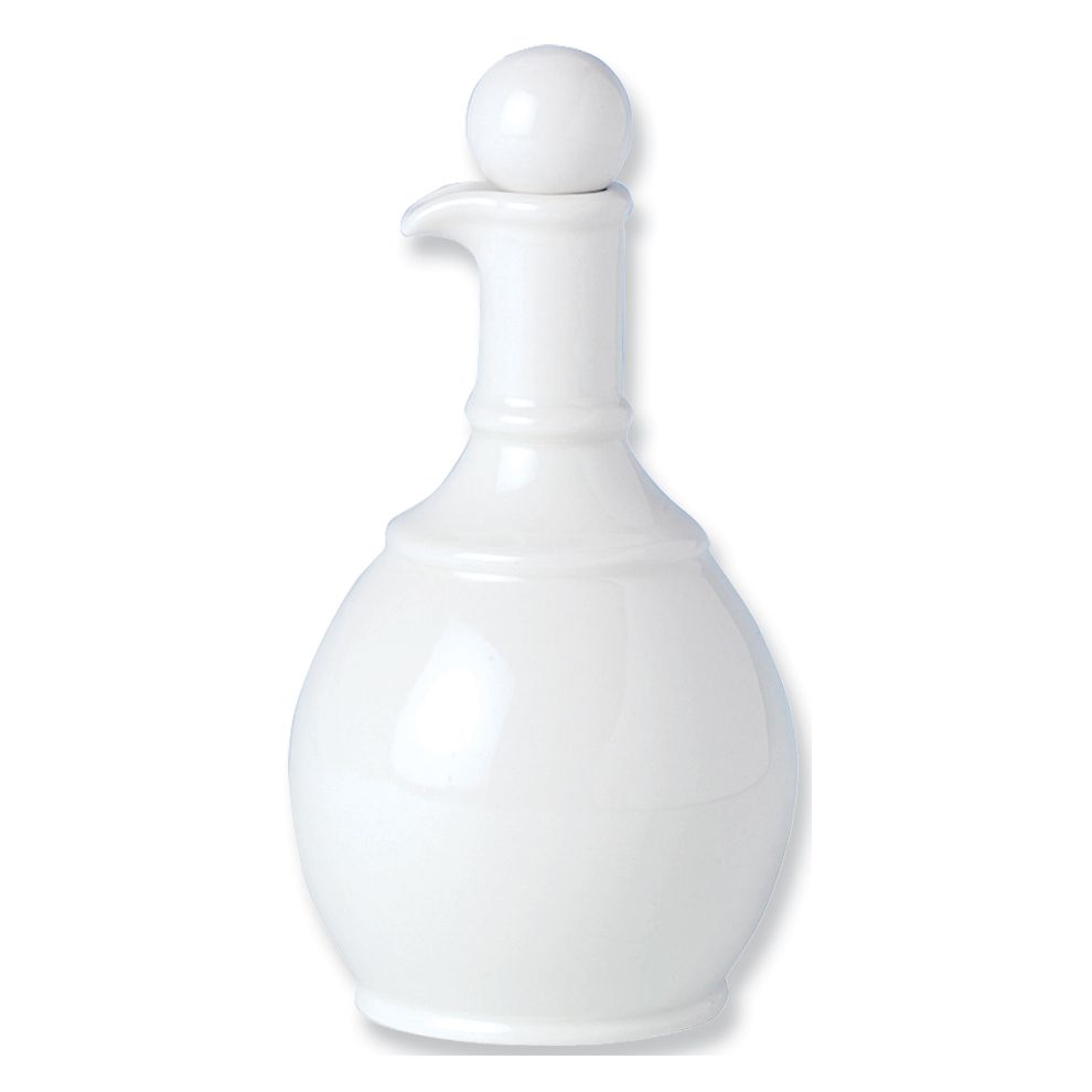 Steelite Performance Simplicity White 16 Oz Oil / Vinegar with Stopper