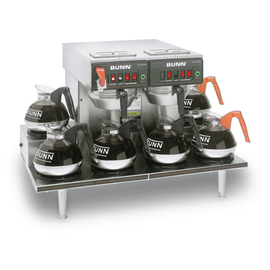 BUNN&reg; Twin S/S 12 Cup Automatic Coffee Brewer with 6 Warmers