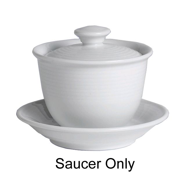 Steelite Rene Ozorio Aura Asian White Saucer for 5.5 Oz Tea Cup