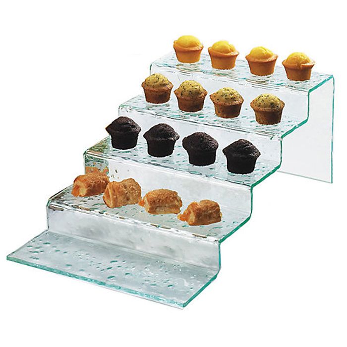 Cal-Mil&reg; Faux Glass 5 Stair Step Riser