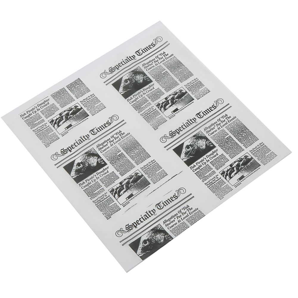 American Metalcraft 12 x 12" Newspaper Fry Paper