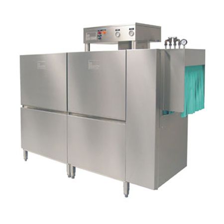Meiko Single Tank Sanitizing Steam Heat Rack Conveyor Dishwasher