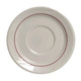 Tuxton&reg; Monterey 5-1/2" Eggshell Saucer With Berry Band
