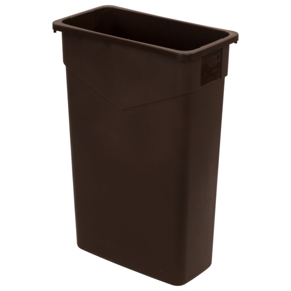 Carlisle Brown 23 gal Trash Can