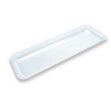 Delfin 24x10x1 in. Rectangular Acrylic Clear Market Tray