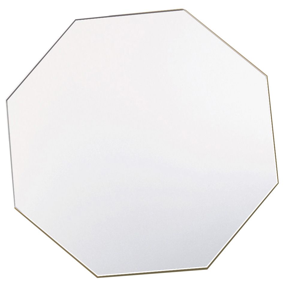Cal-Mil&reg; 32" Diameter Black Acrylic Octagon Mirror Tray