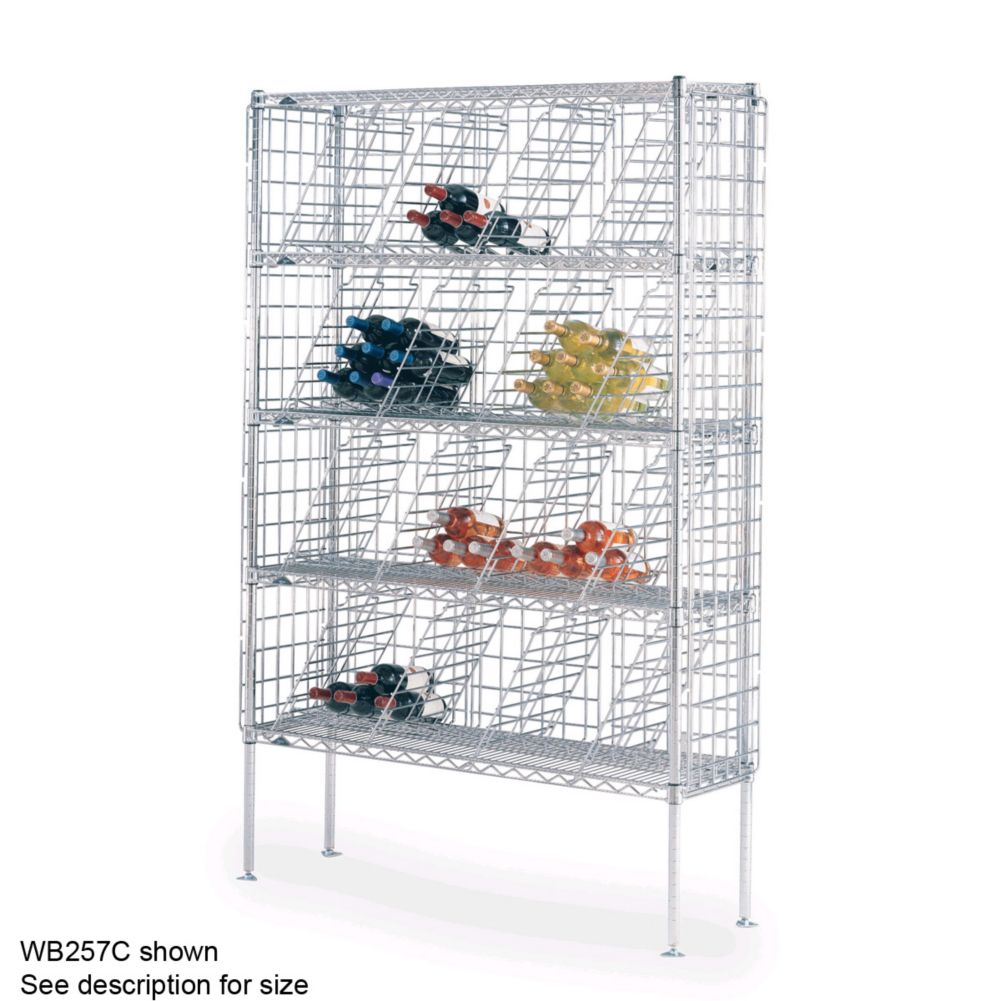 Metro 74-3/4 x 14 x 12 Super Erecta Bulk Storage Wine Shelving