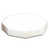 Cal-Mil&reg; 10" x 1" White Octagon Riser