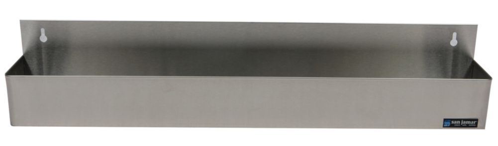 San Jamar&reg; 10-Bottle Stainless Steel Rack Bottle Holders
