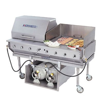 Bakers Pride Ultimate Gas 60"W Outdoor Chrome Plated Charbroiler