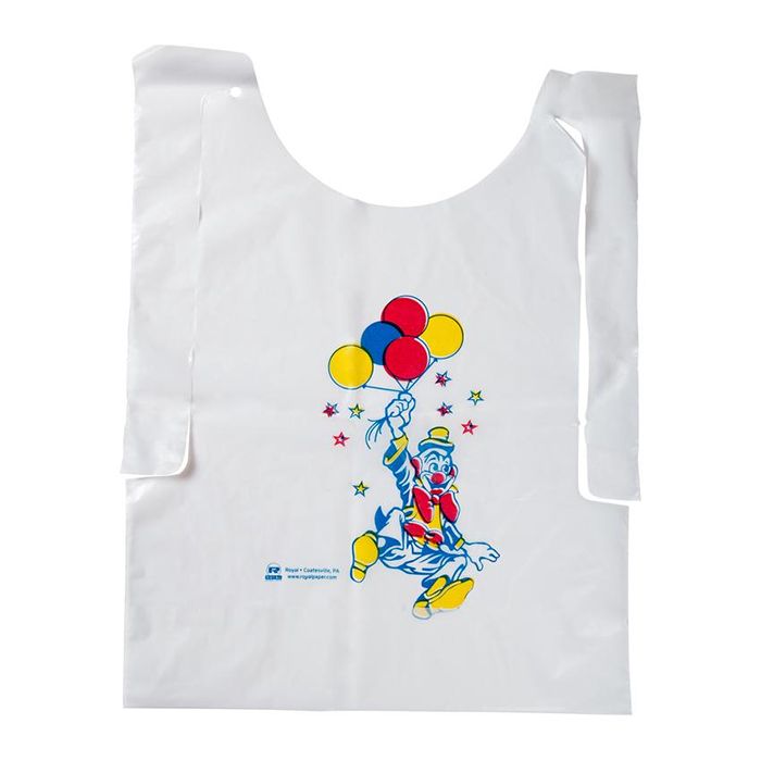 Tidi Products Kids Kritters 10-1/2" x 15" Childrens Bib