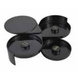 Winco Black 3 Tray Glass Rimmer