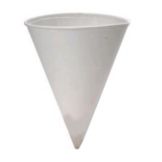 Genpak&reg; 4 oz Paper Cone Cup / 25 Sleeves of 200 Cups